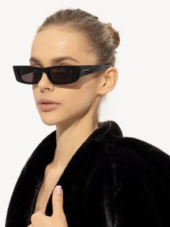 New Saint Laurent Black Sunglasses Saint Laurent SL553 001 main image 4